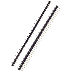 Однорядная линейка 40 pin, папа, 2,54 мм, ножки 90°в разные стороны