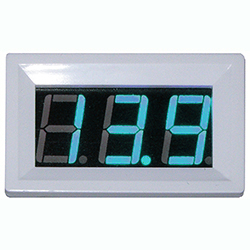 Панельный термометр, синий, -50 +110 градусов, белый корпус