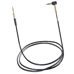 Аудио кабель джек-джек 3.5 мм, длина 115 см, угловой