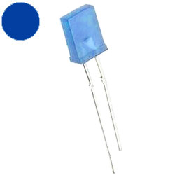 Светодиод прямоугольный, синий, диффузный 2х5х7 мм