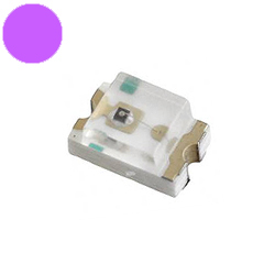 Светодиод фиолетовый, 400 нм, сверхъяркий, типоразмер 0805