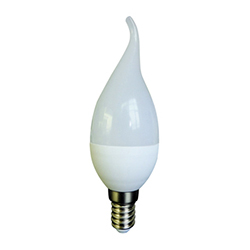 Светодиодная лампа Онлайт 6 ватт с цоколем Е14,теплый свет «пламя»