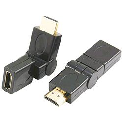Переходник гнездо HDMI - штекер HDMI поворот на 180° в двух плоскостях