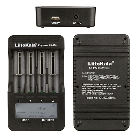 Универсальное зарядное устройство LiitoKala Lii-500